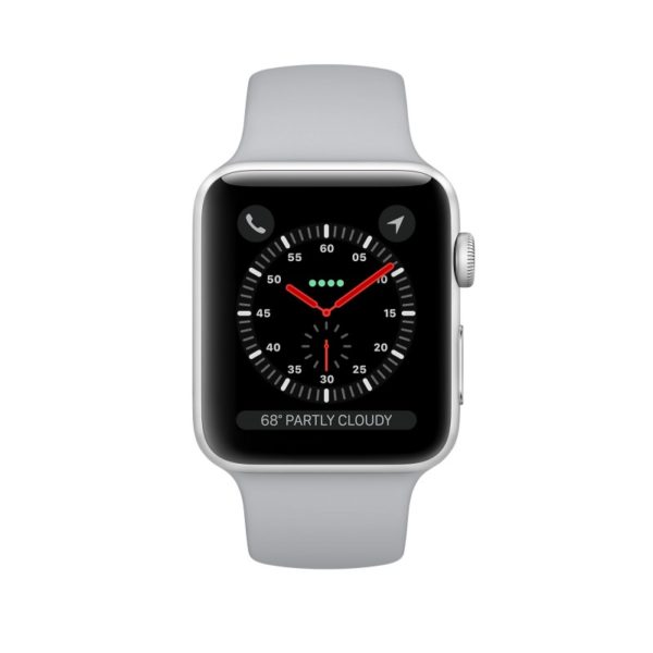 ساعت هوشمند Apple Watch 3 مدل 38mm Silver با بند Fog