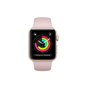 ساعت هوشمند Apple Watch 3 مدل 38mm Gold با بند PinkSand